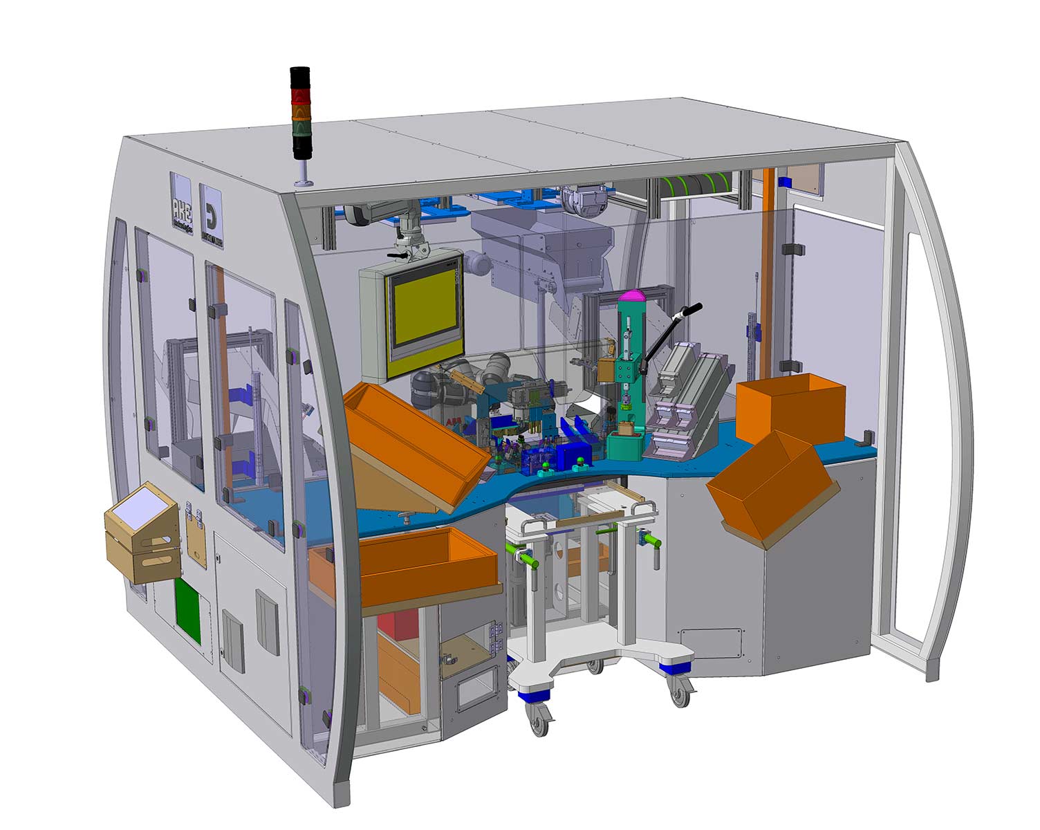 17032 YuMi Kollaborierende Montageanlage Steckermontage Industrie 4.0 Mensch Roboter Kollaboration